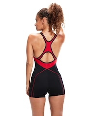 Speedo Black/Red Womens Panel Legsuit - Image 2 of 13