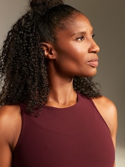 Berry Red Active Sports Fitted Ribbed Vest - Image 4 of 5