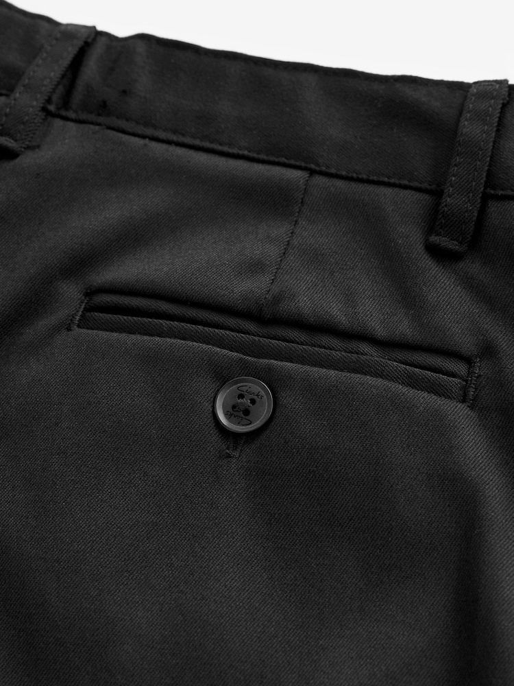 Clarks Black Regular Fit School Trousers - Image 7 of 8
