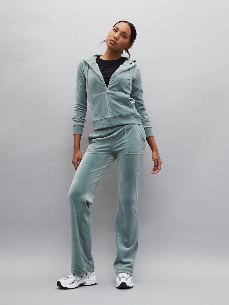Juicy Couture Womens Zip Through Velour Robertson Zip Up Hoodie - Image 3 of 5