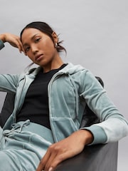 Juicy Couture Womens Zip Through Velour Robertson Zip Up Hoodie - Image 4 of 5