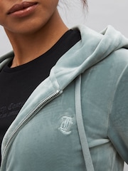 Juicy Couture Womens Zip Through Velour Robertson Zip Up Hoodie - Image 5 of 5
