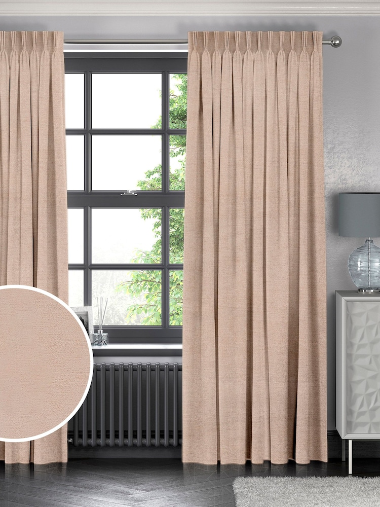 Nude Pink Abbott Made To Measure Curtains - Image 1 of 6 Nude Pink Abbott Made To Measure Curtains - Image 1 of 6