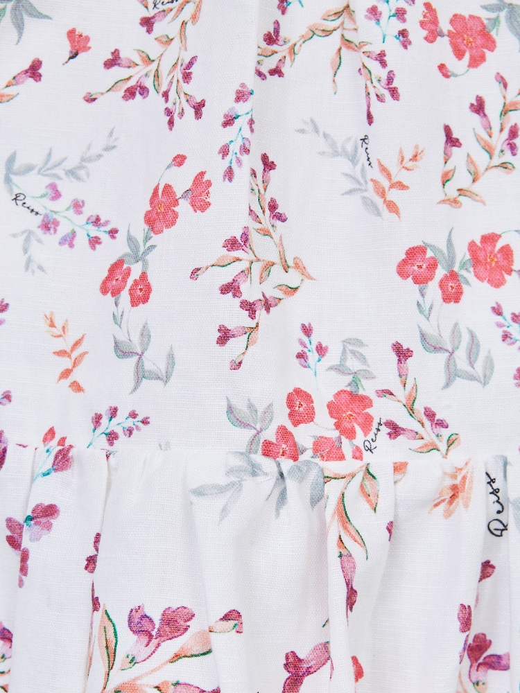 Reiss Multi Jeanie 9-12 yrs Print Midi Dress - Image 7 of 7 Reiss Multi Jeanie 9-12 yrs Print Midi Dress - Image 7 of 7