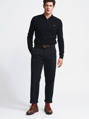Aubin Thorne Knitted Polo Shirt - Image 3 of 5