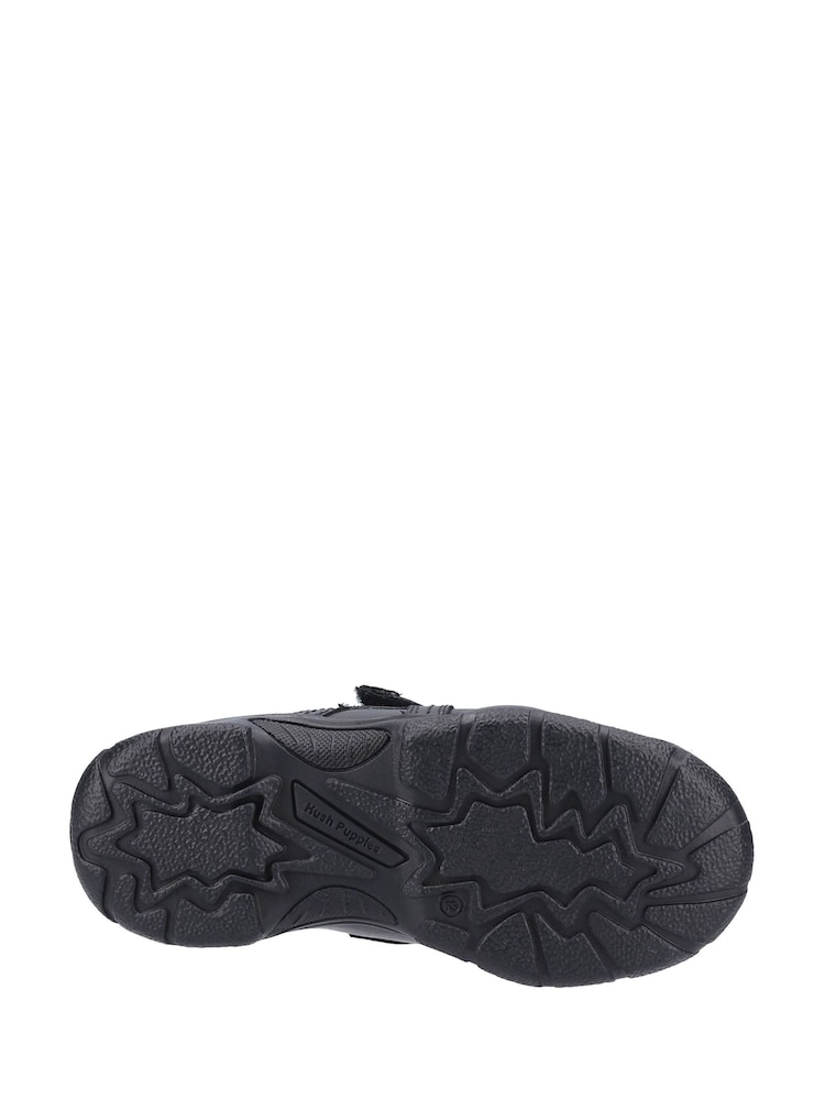 Hush Puppies Senior School Arlo Black Shoes - Image 4 of 4