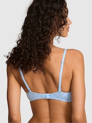 Victoria's Secret Pink Periwinkle Blue Foil Stars Lightly Lined Bra - Image 2 of 2