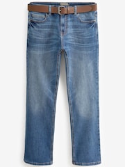 Light Blue Bootcut Belted Authentic Jeans - Image 2 of 6