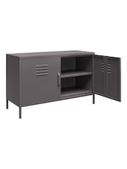 Dorel Home Grey Europe Bradford 2 Door Metal Accent Cabinet - Image 4 of 4