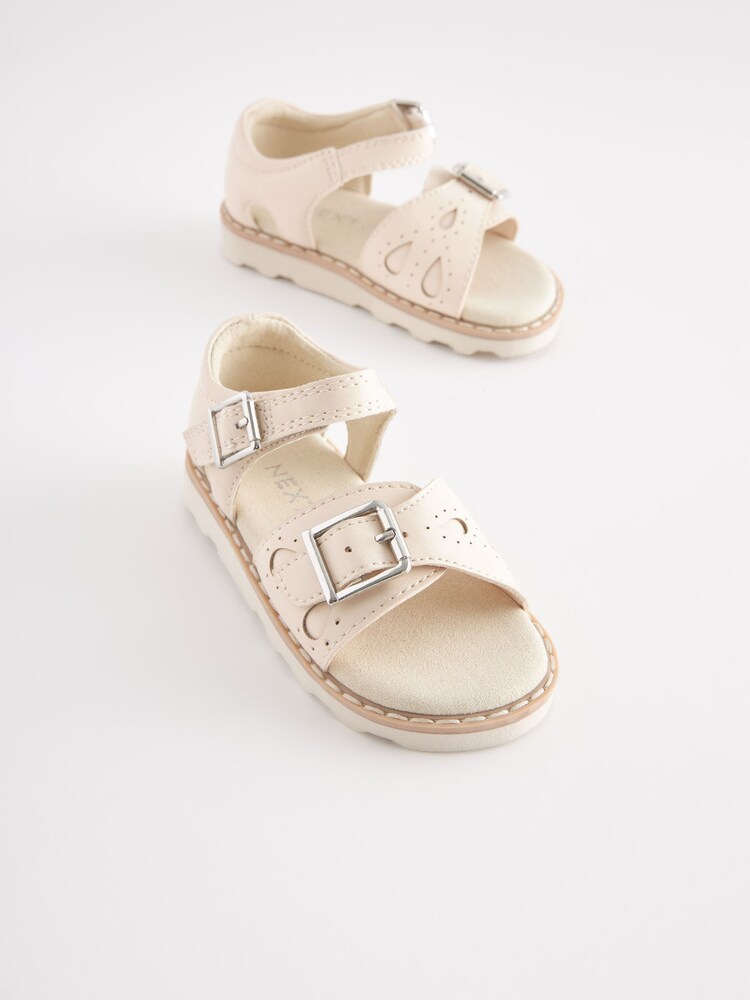Bone White Closed Back Sandals - Image 1 of 5 Bone White Closed Back Sandals - Image 1 of 5