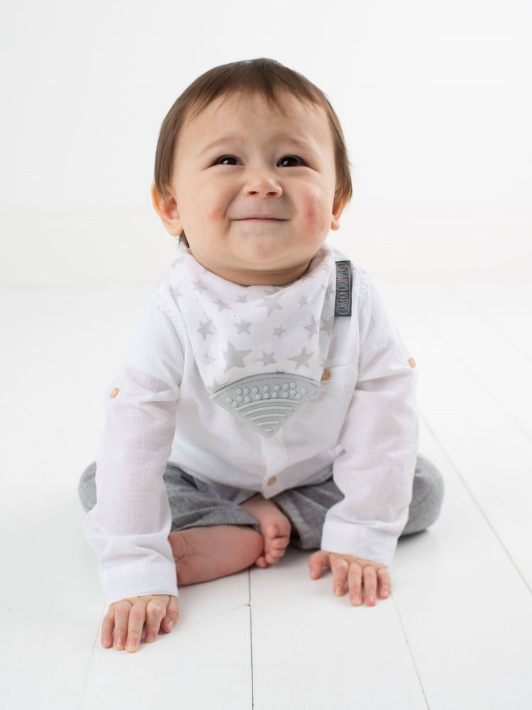 Cheeky Chompers Baby Teething Dribble 100% Cotton Bibs 3 Pack - Image 5 of 9