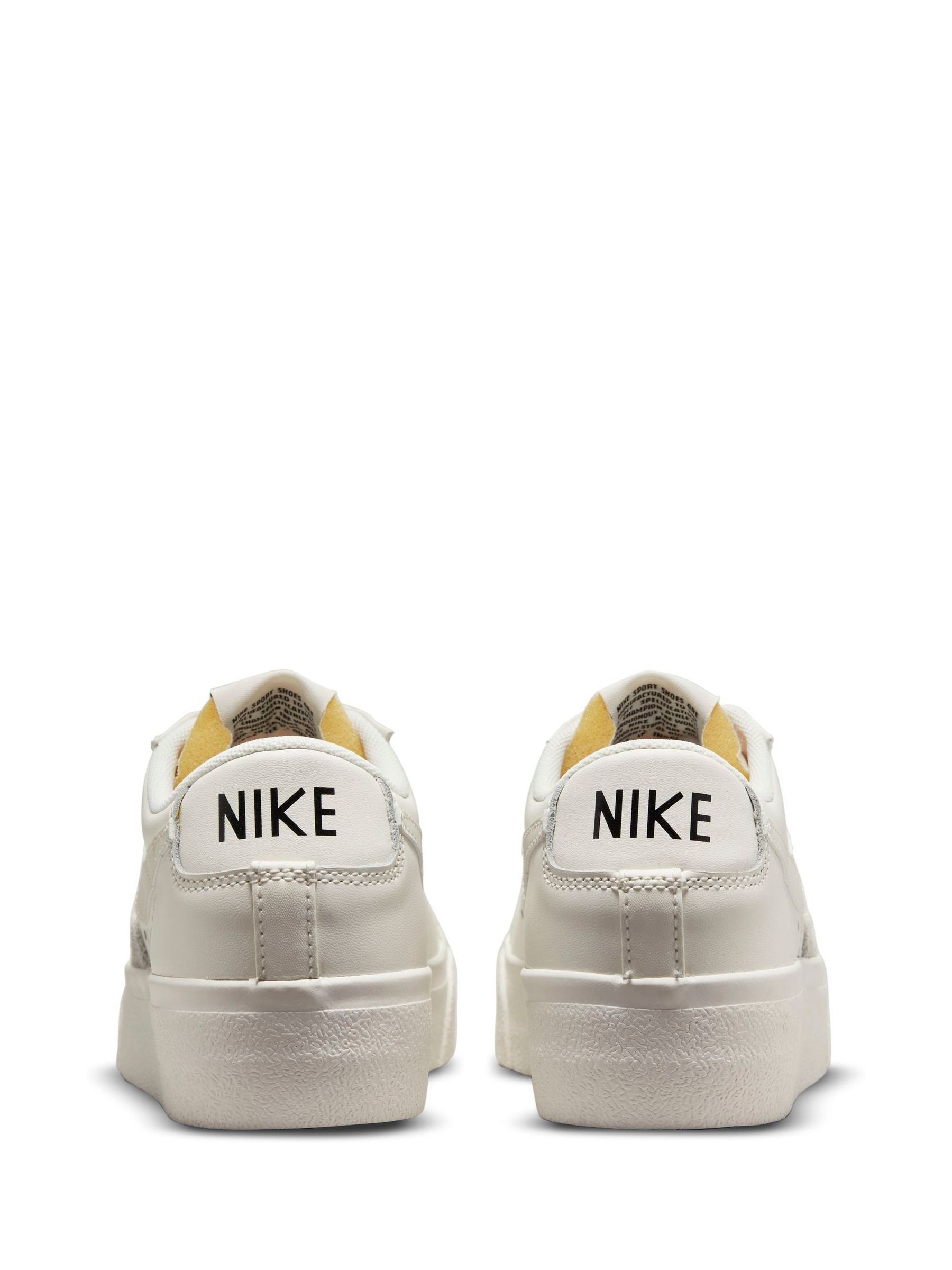 Buy Nike White Ground Blazer Low Platform Trainers from Next Luxembourg
