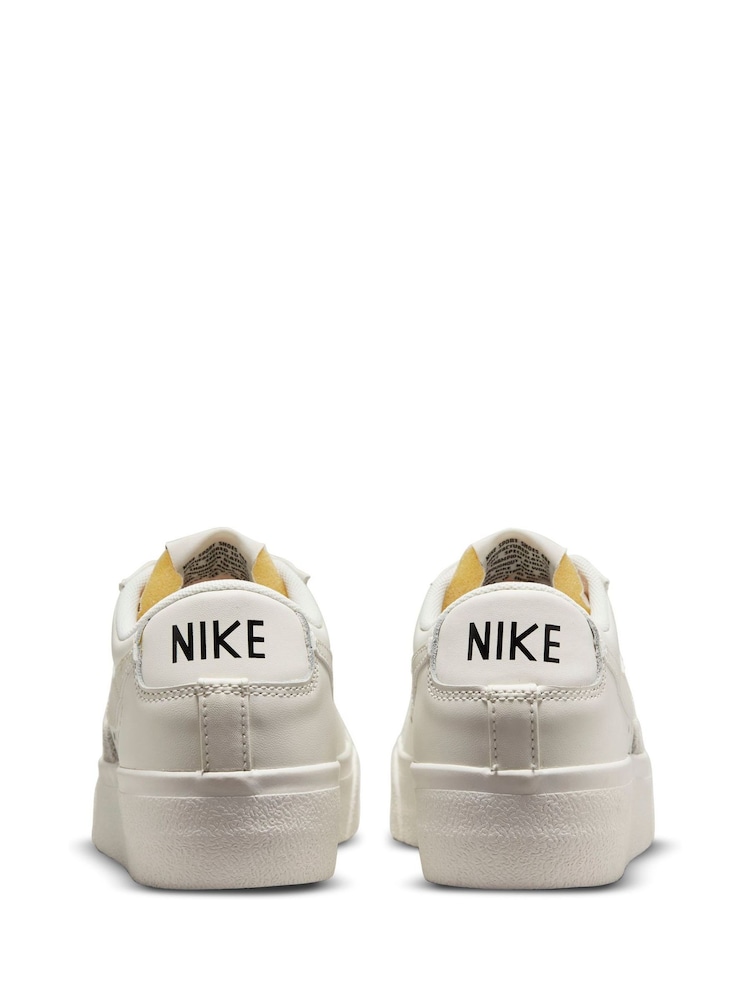 White Ground - Niskie buty sportowe na platformie Nike Blazer - Image 5 of 9