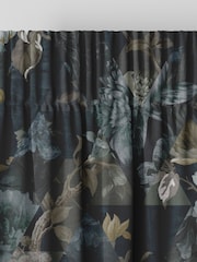 Graham & Brown Midnight Purple Timepiece Made to Measure 100% Cotton Curtains - Image 2 of 7
