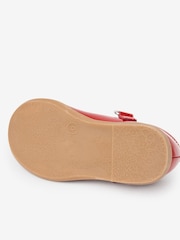 Red Patent Leather Standard Fit (F) Brogue Mary Jane Shoes - Image 5 of 5