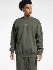 Reebok Green Classics Washed Vector Crew Sweatshirt - Image 1 of 7