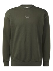 Reebok Green Classics Washed Vector Crew Sweatshirt - Image 7 of 7