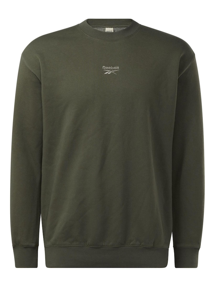 Reebok Green Classics Washed Vector Crew Sweatshirt - Image 7 of 7