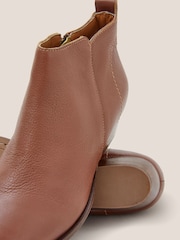 White Stuff Brown Willow Leather Ankle Boots - Image 4 of 4