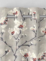 Red Burley Made To Measure 100% Cotton Curtains - Image 7 of 9