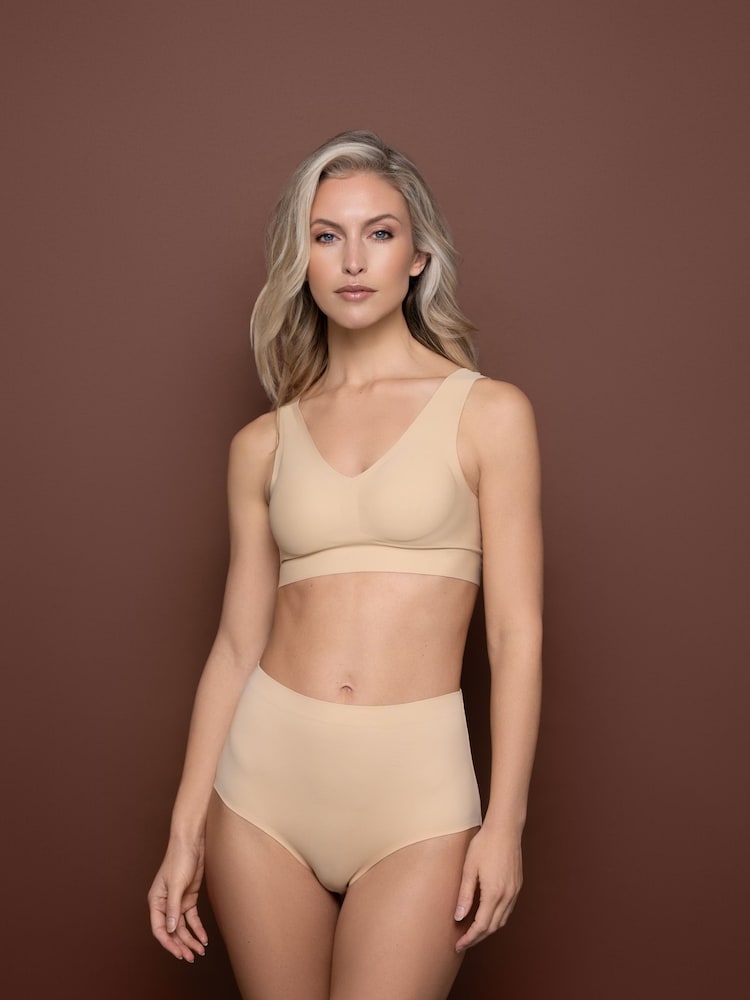 Bye Bra Black Invisible Mid Waist Briefs - Image 1 of 4