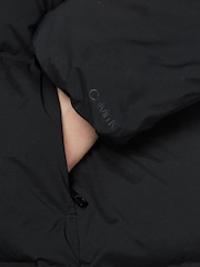Calvin Klein Black Seamless Lofty Maxi Coat - Image 3 of 4