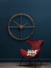 Fifty Five South Gold Finish Metal Frame Wall Clock - Image 1 of 4