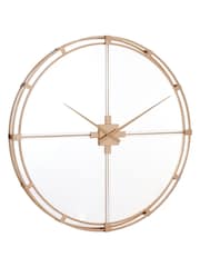 Fifty Five South Gold Finish Metal Frame Wall Clock - Image 3 of 4