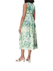 Whistles Green Waterflower Silk Mix Dress - Image 2 of 4