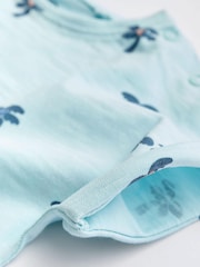 Blue Palm Baby Rompers 3 Pack - Image 6 of 6