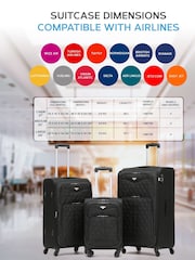 Flight Knight Medium Softcase Lightweight Check-In Suitcase With 4 Wheels - Image 2 of 7