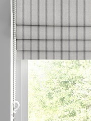 Laura Ashley Grey Burnsall Stripe Made To Measure Roman Blinds - Image 2 of 6