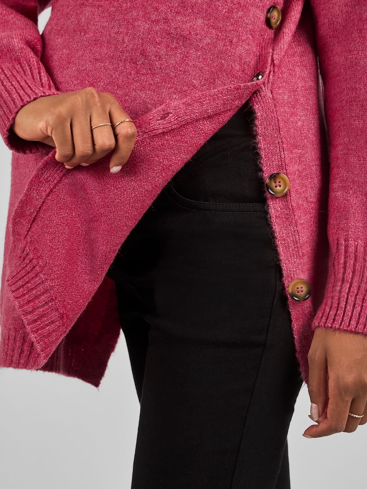 JoJo Maman Bébé Pink Turtle Neck Maternity & Nursing Jumper - Image 4 of 4