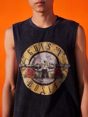 Guns N' Roses Charcoal Grey License Vest - Image 4 of 7