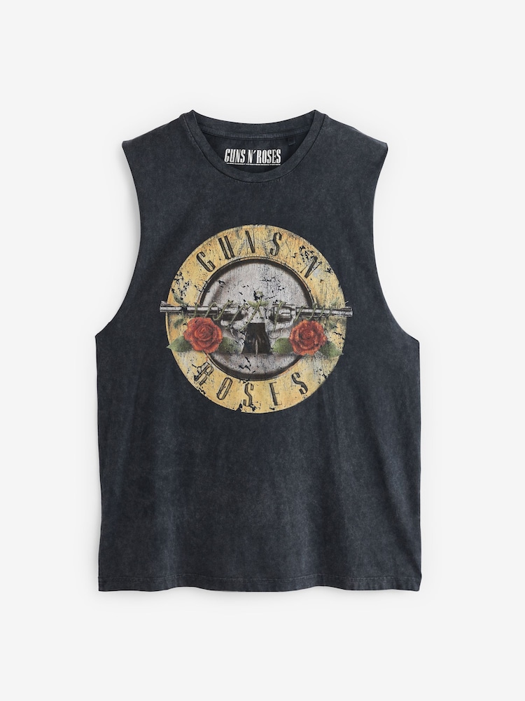 Guns N' Roses Charcoal Grey License Vest - Image 5 of 7