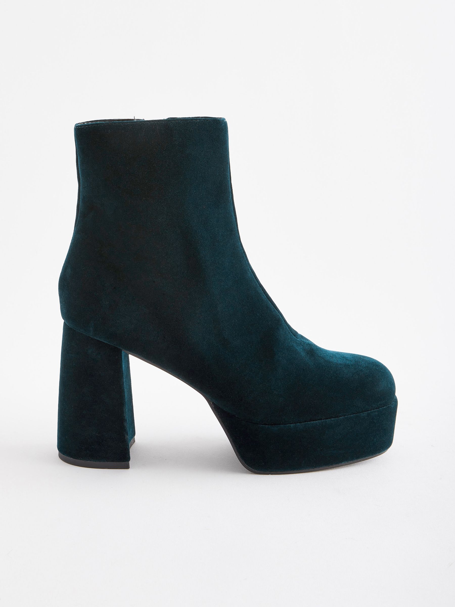 Teal velvet boots online
