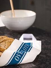 Ulster Weavers Blue Causeway Geo Oven 100% Cotton Cloth - Image 1 of 2