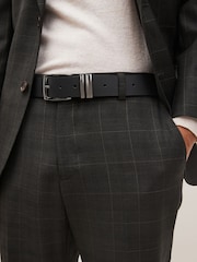 Black Grainy Leather Belt - Image 1 of 4
