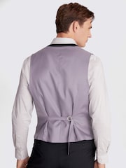 MOSS Charcoal Grey Stretch Suit: Waistcoat - Image 2 of 3