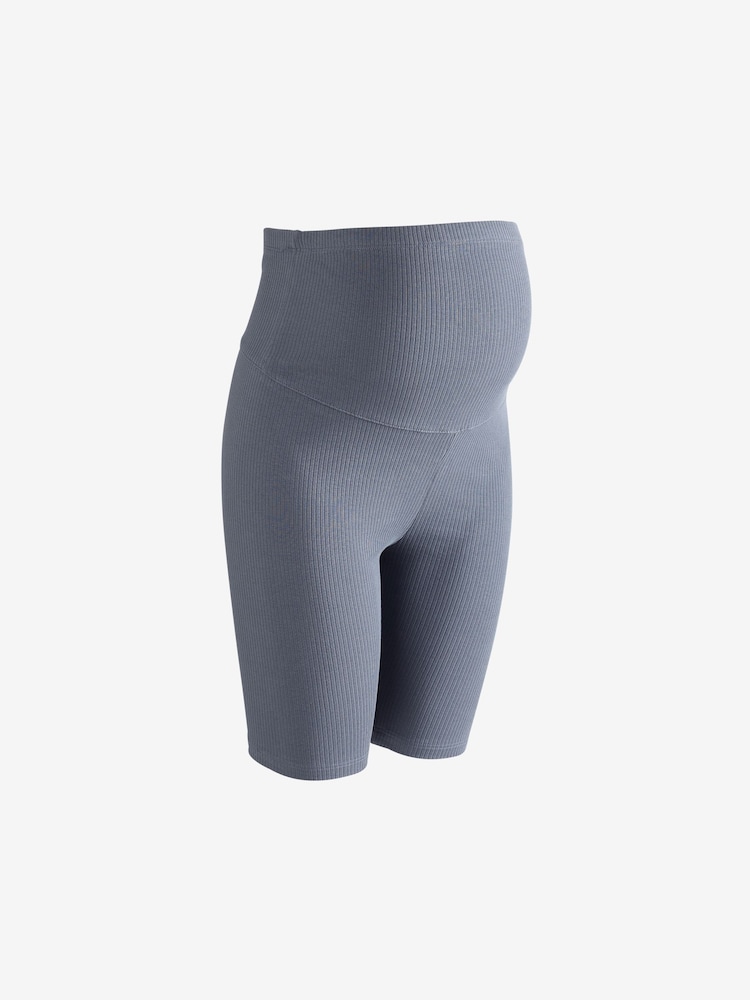 Blue Maternity Cycling Shorts - Image 8 of 8