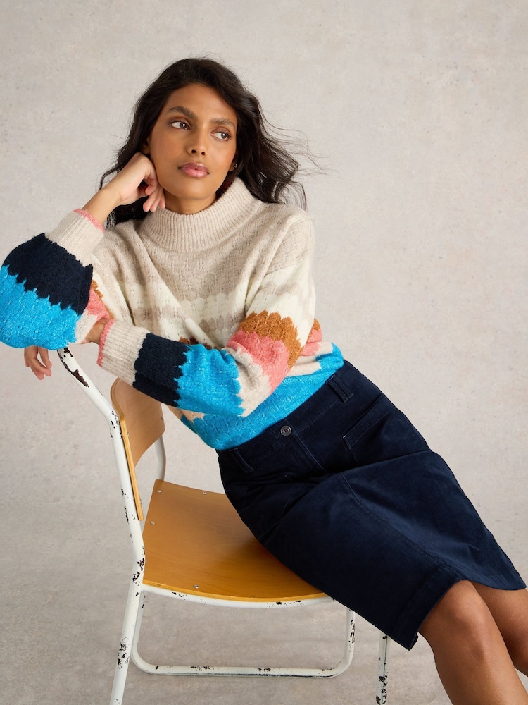 Moder denim - White Stuff Melody Organic rebrasti žametna krila - Slika 1 iz 10 Moder denim - White Stuff Melody Organic rebrasti žametna krila - Slika 1 iz 10