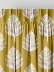 Yellow Finn Made To Measure 100% Cotton Curtains - Image 5 of 9