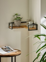 Dark Bronx Corner Wall Shelf - Image 1 of 5