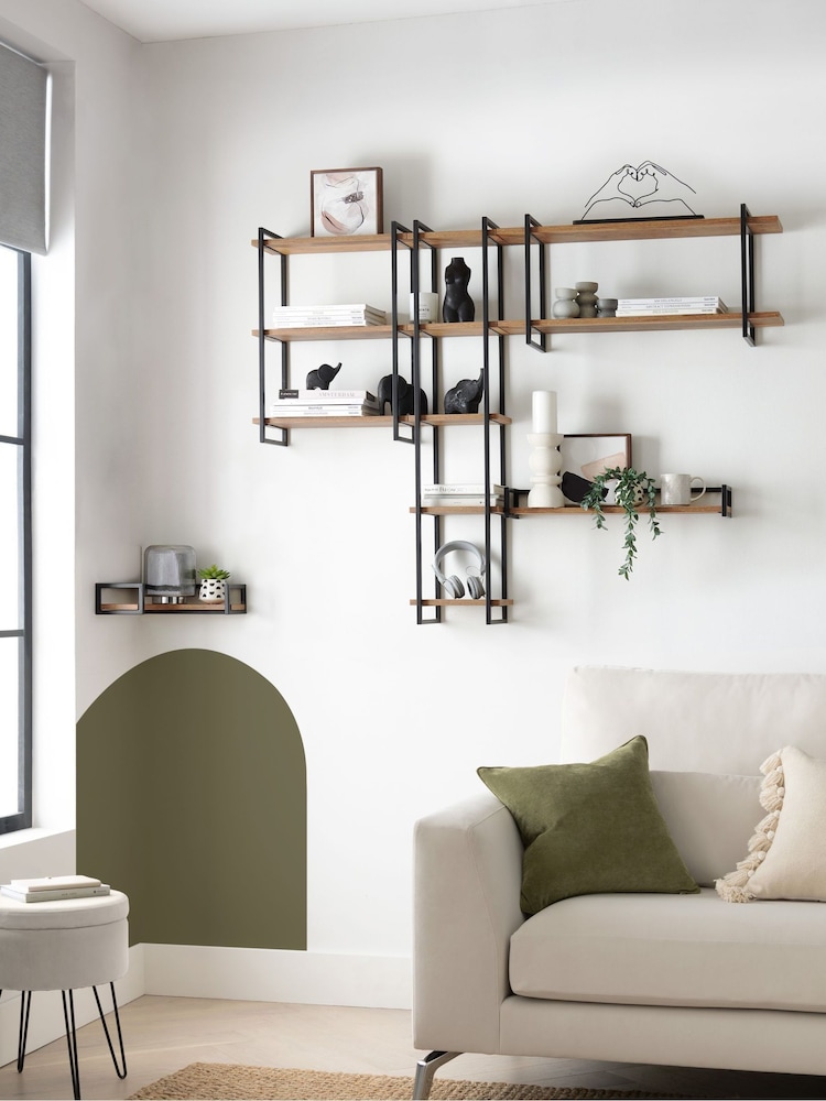 Dark Bronx Corner Wall Shelf - Image 2 of 5