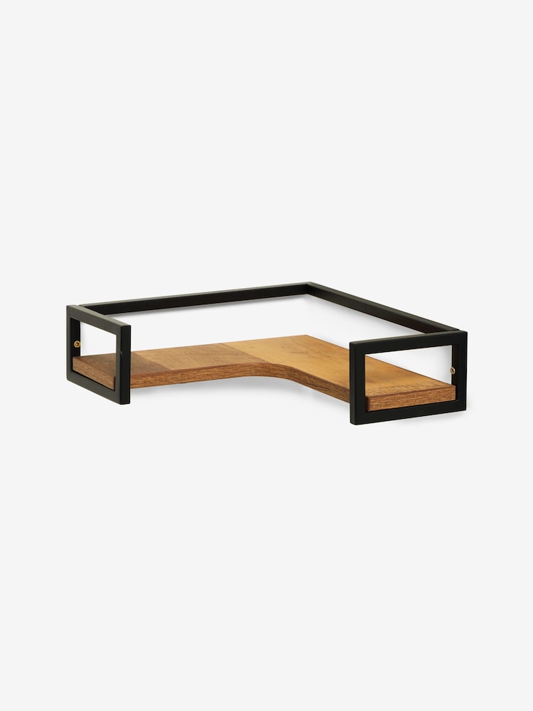 Dark Bronx Corner Wall Shelf - Image 3 of 6