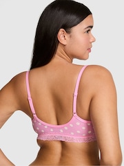 Victoria's Secret Pink Pink Lollipop Scoop Cotton Lace Trim Bralette - Image 2 of 2