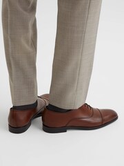 Reiss Tan Hertford Leather Oxford Shoes - Image 3 of 5
