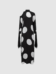Florere Polka Dot Long Sleeve Maxi Dress - Image 2 of 6