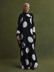 Florere Polka Dot Long Sleeve Maxi Dress - Image 3 of 6