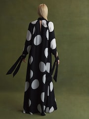 Florere Polka Dot Long Sleeve Maxi Dress - Image 5 of 6